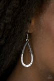 Dripping In Diamonds - White Earrings - Paparazzi Accessories Earrings Bedazzle Me Pretty Mobile Fashion Boutique