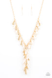 Dripping With DIVA-ttitude - Gold Necklace - Paparazzi Accessories Necklace Bedazzle Me Pretty Mobile Fashion Boutique