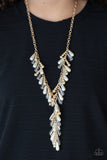 Dripping With DIVA-ttitude - Gold Necklace - Paparazzi Accessories Necklace Bedazzle Me Pretty Mobile Fashion Boutique