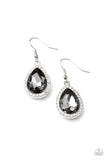 Dripping With Drama - Silver Earrings - Paparazzi Accessories Earrings Bedazzle Me Pretty Mobile Fashion Boutique