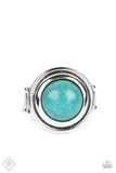 Drive You Wild - Blue Ring - Paparazzi Accessories Ring Bedazzle Me Pretty Mobile Fashion Boutique