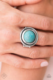 Drive You Wild - Blue Ring - Paparazzi Accessories Ring Bedazzle Me Pretty Mobile Fashion Boutique