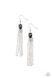 Drop-Dead Dainty - Black Earrings - Paparazzi Accessories Earrings Bedazzle Me Pretty Mobile Fashion Boutique