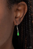 Drop-Dead Dance - Green Necklace - Paparazzi Accessories Necklace Bedazzle Me Pretty Mobile Fashion Boutique