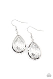 Drop-Dead Duchess - Silver Earrings - Paparazzi Accessories Earrings Bedazzle Me Pretty Mobile Fashion Boutique