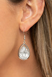 Drop-Dead Duchess - Silver Earrings - Paparazzi Accessories Earrings Bedazzle Me Pretty Mobile Fashion Boutique