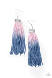 Dual Immersion - Pink Earrings - Paparazzi Accessories Earrings Bedazzle Me Pretty Mobile Fashion Boutique