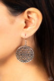 Dubai Decor - Silver Earrings - Paparazzi Accessories Earrings Bedazzle Me Pretty Mobile Fashion Boutique