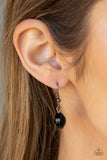 Duchess Dazzle - Black Necklace - Paparazzi Accessories Necklace Bedazzle Me Pretty Mobile Fashion Boutique