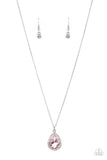 Duchess Decorum - Pink Necklace - Paparazzi Accessories Necklace Bedazzle Me Pretty Mobile Fashion Boutique