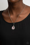 Duchess Decorum - Pink Necklace - Paparazzi Accessories Necklace Bedazzle Me Pretty Mobile Fashion Boutique