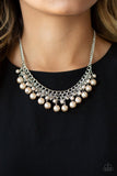 Duchess Dior - Brown Necklace - Paparazzi Accessories Necklace Bedazzle Me Pretty Mobile Fashion Boutique
