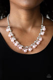 Duchess Royale - Pink Necklace - Paparazzi Accessories Necklace Bedazzle Me Pretty Mobile Fashion Boutique
