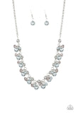 Duchess Royale - Silver Necklace - Paparazzi Accessories Necklace Bedazzle Me Pretty Mobile Fashion Boutique