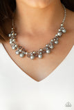 Duchess Royale - Silver Necklace - Paparazzi Accessories Necklace Bedazzle Me Pretty Mobile Fashion Boutique