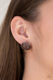 Durango Desert - Copper Post Earrings - Paparazzi Accessories Earrings Bedazzle Me Pretty Mobile Fashion Boutique
