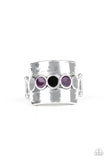 Dusky Dunes - Purple Ring - Paparazzi Accessories Ring Bedazzle Me Pretty Mobile Fashion Boutique