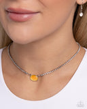 Dynamic Delicacy - Yellow Necklace - Paparazzi Accessories Necklace Bedazzle Me Pretty Mobile Fashion Boutique