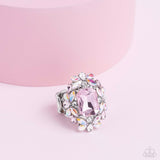 Dynamic Diadem - Pink Ring - Paparazzi Accessories Ring Bedazzle Me Pretty Mobile Fashion Boutique