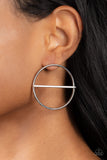 Dynamic Diameter - Silver Post Earrings - Paparazzi Accessories Post Earrings Bedazzle Me Pretty Mobile Fashion Boutique