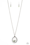 Dynamic Dragonfly - Green Necklace - Paparazzi Accessories Necklace Bedazzle Me Pretty Mobile Fashion Boutique