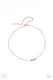 Dynamically Dainty - Copper Necklace - Paparazzi Accessories Necklace Bedazzle Me Pretty Mobile Fashion Boutique