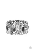 Dynamically Diverse - Black Bracelet - Paparazzi Accessories Bracelet Bedazzle Me Pretty Mobile Fashion Boutique