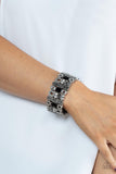 Dynamically Diverse - Black Bracelet - Paparazzi Accessories Bracelet Bedazzle Me Pretty Mobile Fashion Boutique
