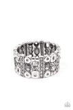Dynamically Diverse - Silver Bracelet - Paparazzi Accessories Bracelet FS-Bedazzle Me Pretty Mobile Fashion Boutique