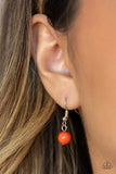 Earth Conscious - Orange Necklace - Paparazzi Accessories Necklace Bedazzle Me Pretty Mobile Fashion Boutique