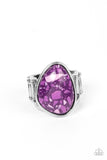 Earth Hearth - Purple Ring - Paparazzi Accessories Ring Bedazzle Me Pretty Mobile Fashion Boutique