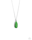 Earthy Enchantment - Green Necklace - Paparazzi Accessories Necklace Bedazzle Me Pretty Mobile Fashion Boutique