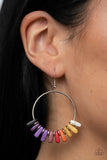 Earthy Ensemble - Multi Earrings - Paparazzi Accessories Earrings Bedazzle Me Pretty Mobile Fashion Boutique