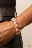 Earthy Entrada - Brown Bracelet - Paparazzi Accessories Bracelet Bedazzle Me Pretty Mobile Fashion Boutique