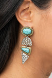 Earthy Extravagance - Multi Post Earrings - Paparazzi Accessories Post Earrings Bedazzle Me Pretty Mobile Fashion Boutique
