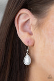 East Coast Essence - White Necklace - Paparazzi Accessories Necklace Bedazzle Me Pretty Mobile Fashion Boutique