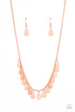 Eastern CHIME Zone - Copper Necklace - Paparazzi Accessories Necklace Bedazzle Me Pretty Mobile Fashion Boutique