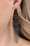 Eastern Elegance - Black Earrings - Paparazzi Accessories Earrings Bedazzle Me Pretty Mobile Fashion Boutique