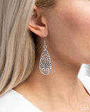Eastern Elements - Silver Earrings - Paparazzi Accessories Earrings Bedazzle Me Pretty Mobile Fashion Boutique