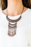 Eastern Empress - Copper Necklace - Paparazzi Accessories Necklace Bedazzle Me Pretty Mobile Fashion Boutique