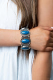 Eastern Escapade - Blue Bracelet - Paparazzi Accessories Bracelet Bedazzle Me Pretty Mobile Fashion Boutique