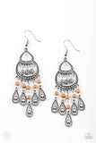 Eastern Excursion - Brown Earrings - Paparazzi Accessories Earrings Bedazzle Me Pretty Mobile Fashion Boutique