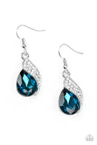 Easy Elegance - Blue Earrings - Paparazzi Accessories Earrings Bedazzle Me Pretty Mobile Fashion Boutique