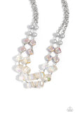 Eclectic Embellishment - Silver Necklace - Paparazzi Accessories Necklace Bedazzle Me Pretty Mobile Fashion Boutique