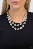 Eclectic Embellishment - Silver Necklace - Paparazzi Accessories Necklace Bedazzle Me Pretty Mobile Fashion Boutique