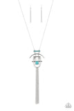 Eco Echoes - Blue Necklace - Paparazzi Accessories Necklace Bedazzle Me Pretty Mobile Fashion Boutique