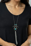 Eco Echoes - Blue Necklace - Paparazzi Accessories Necklace Bedazzle Me Pretty Mobile Fashion Boutique