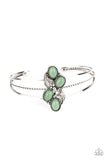 Eco Enthusiast - Green Bracelet - Paparazzi Accessories Bracelet Bedazzle Me Pretty Mobile Fashion Boutique