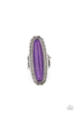 Eco Equinox - Purple Ring - Paparazzi Accessories Ring Bedazzle Me Pretty Mobile Fashion Boutique