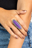 Eco Equinox - Purple Ring - Paparazzi Accessories Ring Bedazzle Me Pretty Mobile Fashion Boutique